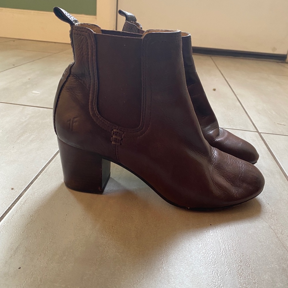 Frye ankle heeled boots